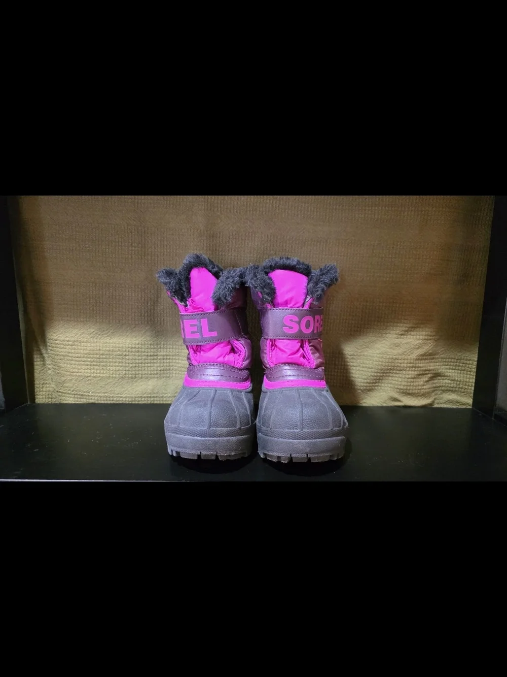 Sorel Kids Waterproof Winter Boots - Pink and Gray